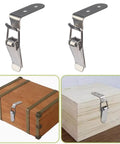 Heavy Duty 304 Stainless Steel 90 Degree Toggle Latch With Secure Duck Bill Buckle For Tool Boxes Car Hoods Cabinets And Trunks Built Like A Tank That Grabs Super Tight Pair Of Two with wooden storage boxes.