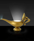 Aladdin Genie Lamp LED Mood Light 10 Inch Blue And White Mood Lighting Figure Collectible Genie Lamp Decor Epic Glow Night Light For Fans And Collectors