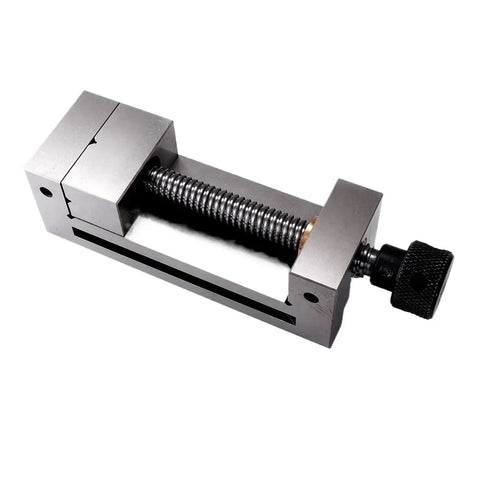 Precision Right Angle Vise Built Tough With Quenched Steel For Cnc And Grinding Work Clamps featuring threaded drive and flat design.