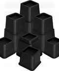 Adjustable Furniture Leveling Feet Screw In Legs For Sofa Bed Or Table Made From Durable PP Plastic Replacement Glides Black Finish