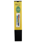 Side view of Digital TDS Meter Water Tester For Drinking Water,Pool And Aquarium Test Kit, with quality control sticker