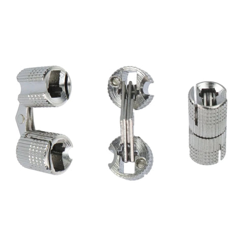 Hidden Brass Cabinet Hinges Concealed Invisible Barrel Hinge With 180 Degree Opening For Wooden Boxes And DIY Jewelry Boxes 10mm Pack Of 8