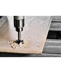 2 Inch Forstner Bit With Hardened Steel Body Delivers Ultra Sharp Spur For Precise Clean Flat Holes In Wood Steep Angled Cutting Edges