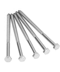 Beefy Stainless Steel Half Thread Wood Hex Lag Screws M6 X 100mm Self Tapping For Carpentry No Pre Drill Needed High Hardness