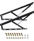 Heavy Duty Hydraulic Bed Lift Mechanism Featuring 48 Pound Gas Springs For Smooth Storage Bed Raising No Sweat Setup Murphy Frame Hardware Kit For Homes with components and hardware.