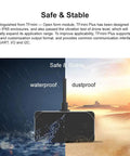 TFmini Plus LiDAR Sensor Module, IP65 waterproof and dustproof, for drones and robots, shown in rugged conditions.