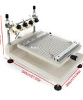 High Precision Manual Solder Paste Printer For SMT PCB, adjustable frame, 11.8x15.7 inch area, honeycomb base, pro-grade tool