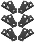 Ultra Thin Magnetic Cabinet Door Latches, Stainless Steel, 12 Pack, Black Finish for cabinets, wardrobe doors, and drawers
