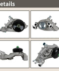 Hardened Built Tough Water Pump Kit With Coolant Thermostat And Gasket For Chevy Gmc Cadillac Escalade Hummer H2 H3 Saab 97X Aw6009 detailed view