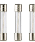 AGC-5 5A 250V Glass Fuse Pack Of 5 For Electronics Auto And DIY Projects 1/4 By 1-1/4 Inch Size, fast acting clear fuses in a row
