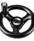 Heavy Duty 12mm 100mm Bakelite Hand Wheel 3 Spoke With Screw Hole For Removable Handle Replacement Part For Lathe Milling Machines