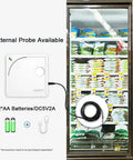 WiFi Environmental Sensor For Smart Home Monitoring With Temperature Humidity And Light Tracking External Probe in use