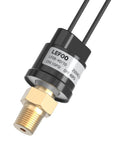 Air Compressor Pressure Switch 10 To 40 Psi Normally Open One Eighth NPT Brass Body With 30 Centimeter Wire Leads