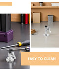 Rugged Polished Silver Stainless Steel Boat Yacht Marine Door Stopper Catch on a clean workshop floor, designed for durability.