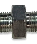 Adjustable Rear Panhard Track Bar With Polyurethane Bushings For 2002 2009 GM Trailblazer Envoy SSR Bravada Lifted Or Lowered Ride Height Easy Bolt In Installation Red, close-up of threaded adjuster