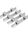 Beefy Four 2550mm Linear Rails and Eight SBR50UU Slider Blocks Kit For CNC Routers and 3D Printers, 50mm Guide Rails, Heavy-Duty