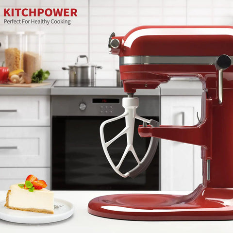 Flex Edge Beater For 6-Quart KitchenAid Bowl-Lift Stand Mixers Paddle Attachment in modern kitchen setup.