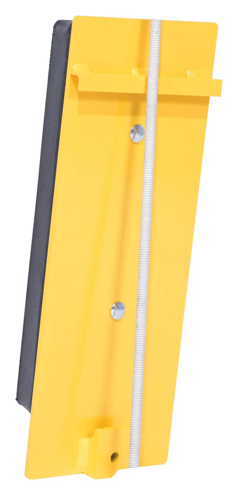 FCB-818 Class II Fork Truck Carriage Bumper with Molded Rubber and Steel, yellow safety finish