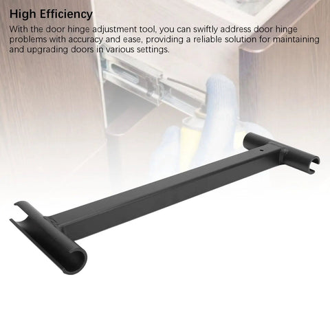 Heavy Duty Steel Door Hinge Adjustment Tool With Ergonomic Grip For Commercial Doors, shown in a front view.