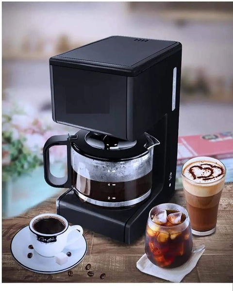Smart Bean To Cup Coffee Machine With Capsule Compatibility And Washable Reusable Filter For Zero Hassle Brewing with brewed coffee.