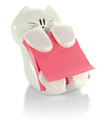Cat Themed Pop Up Sticky Note Dispenser With 3x3 Pink Notes 45 Sheets Easy Refill Cute Desk Organizer For Home Office Or Classroom