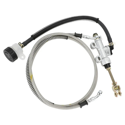 Beefed Up Rear Brake Master Cylinder Reservoir Hose Line Universal Fit For 90cc 110cc 125cc 150cc 200cc 250cc ATVs Quads