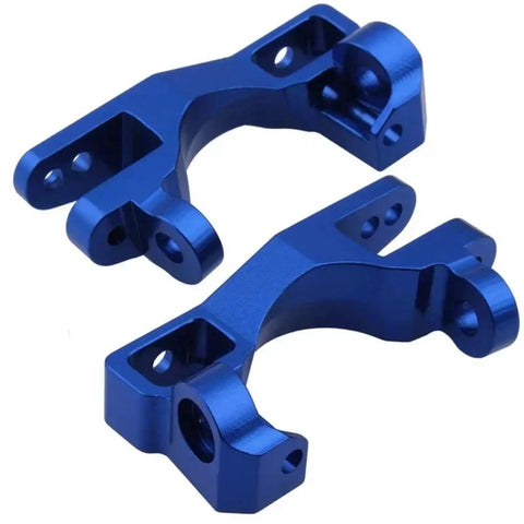 Heavy Duty Aluminum Steering Blocks And C Hubs For 1/10 Rc Cars with blue anodized finish, designed for Slash models.