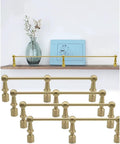 Straight Up Heavy Duty Shelf Guard Rails Four Pack With Rust Resistant Aluminum Posts and Sturdy Tipping Spindles for Zero Fuss Organization.