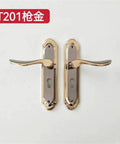 Universal Mechanical Door Lock And Handle Set For Indoor European Doors Fits 35 To 50 Mm Thickness Solid Construction