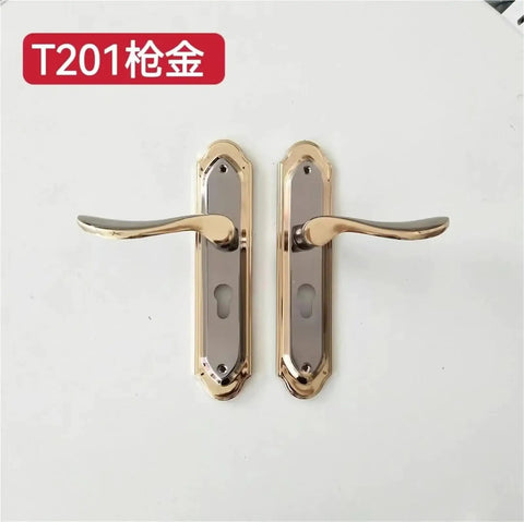 Universal Mechanical Door Lock And Handle Set For Indoor European Doors Fits 35 To 50 Mm Thickness Solid Construction