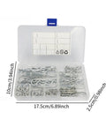 125 Piece Cotter Hairpin Assortment Kit For Truck And Small Engine Repairs Carbon Steel Fasteners Hitch Pin Clips Split Pins Versatile Metal Pins For Mechanical Repairs In RVs And Trucks Multiple Sizes DIY Ready To Use in plastic case