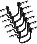 Six Pack 6 Inch Right Angle Flat Guitar Patch Cables Space Saving Low Profile Pedalboard Cables Noise Free Durable Flexible