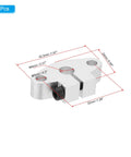 Aluminum Linear Motion Rod Rail Clamping Guide Support No Fuss Mounting For 8mm Shaft Four Pack Corrosion Resistant High Precision Components For CNC Machines And DIY Projects, 42.5mm