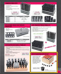 Catalog page showing 108 Piece Blind Hole Spotter Set For Locating Opposite Centers In Threaded Drilled Or Reamed Holes Fast Easy Center.