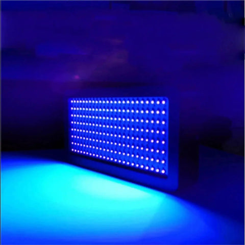 Pro Grade Led UV Cold Light Curing Lamp Boasting Hella Long Service Life For Nailing Resin 3D Projects And Offset Photo Exposures Smooth Cure on blue background.