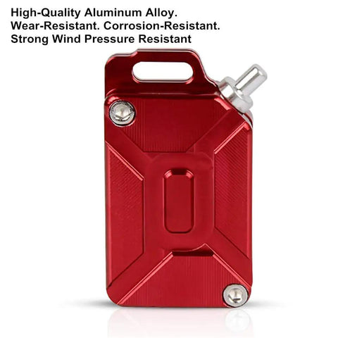 3D CNC Aluminum Oil Tank Shape Key Top Cover For Electric Bikes And Motorcycles, Wear Resistant Lock Key Decoration, red