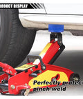 Magnetic Jack Pad 0.37 Inch Slotted Aluminum Grooved Jack Puck Pinch Weld Frame Rail Adapter with Large Slot during car lift
