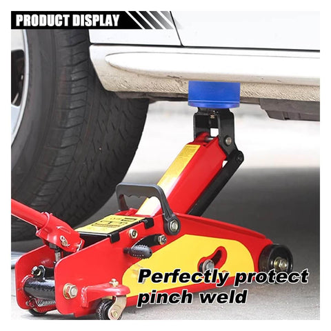 Magnetic Jack Pad 0.37 Inch Slotted Aluminum Grooved Jack Puck Pinch Weld Frame Rail Adapter with Large Slot during car lift