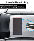 Magnetic Sunroof Sunshade Mesh For Tesla Cybertruck 2023 To 2026 showing powerful magnet strips on a vehicle roof.