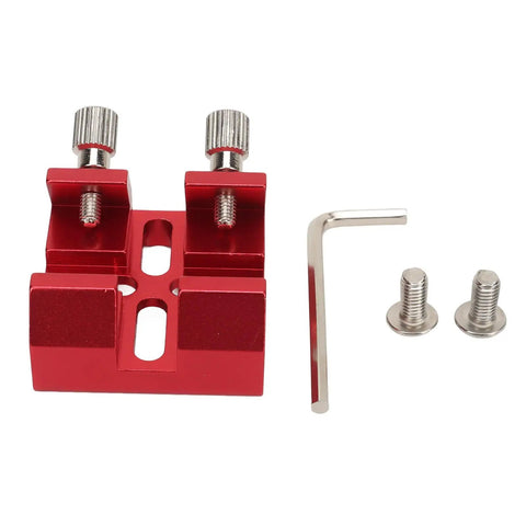 Red Sturdy Dovetail Base For Finder Scope And Telescope Finderscope Mount Bracket Dovetail Slot Plate with screws and wrench