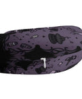 Purple Black Goth Spooky U Shaped Travel Pillow For Neck Support, Super Comfy Memory Foam Core, close-up of surface design