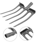 Heavy Duty Steel Farm Fork With Four And Five Prongs For Soil Loosening And Turning Versatile Garden Prep And Harvest Tool