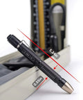 NoGlare Diagnostic Medical Pen Light With Pocket Clip, Warm 3000K LED And 85 CRI, shown with 5.24in length and 0.55in diameter