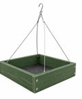 Platform Bird Feeder With Wooden Tray For Outdoor Gardens And Courtyards Hanging Bird Feeder Tray Durable Weather Resistant Wood Eco Friendly