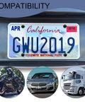 Heavy Duty Anti Theft License Plate Screws Kit Featuring Hella Tight Rustproof Stainless Steel Bolts And Tamper Proof M6 Fastener Caps Cover for mounting California license plate.