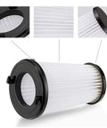 6 Pack VAF-1 Vacuum Filters For Ergorapido Stick Vacuum EHVS2510AW VS3510AR Standard And Pet Version showing HEPA filter design