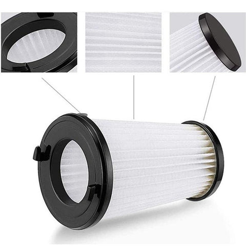 6 Pack VAF-1 Vacuum Filters For Ergorapido Stick Vacuum EHVS2510AW VS3510AR Standard And Pet Version showing HEPA filter design