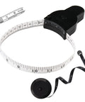 Three Piece 60 Inch Body Measuring Tape Set With Self Tightening Retractable Dual Sided 150cm Telescopic Gauge for fitness and sewing.