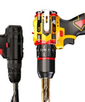 Knockout Cordless Drill Built Tough With 16.8V Power And Solid Metal Chuck showing the drill head and chuck design for heavy-duty use.
