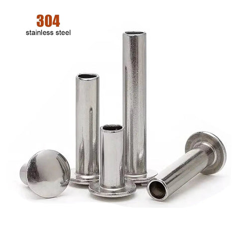 50 Piece Assortment Of Heavy Duty 304 Stainless Steel Pull Rivets Screw Kits Featuring Rust Resistant Pan Truss Oval Heads In Metric M1 5 M1 7 M2 And M2 5 Sizes For Built Tough Diy Repairs, showing various stainless steel rivet sizes.